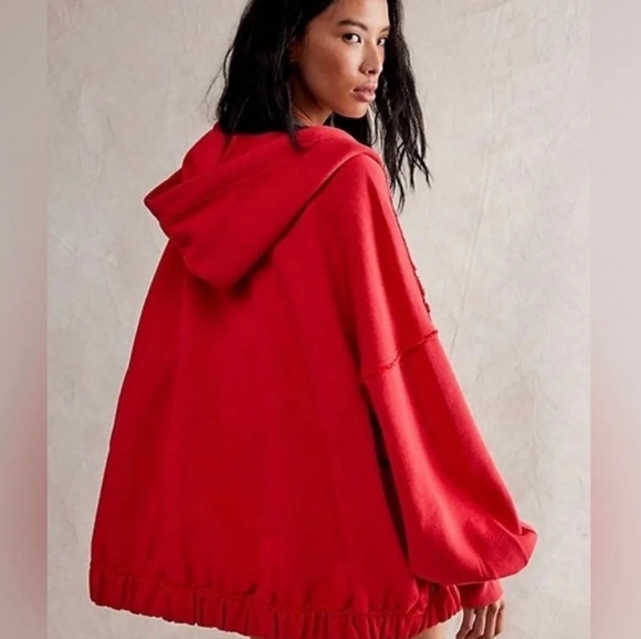 Free People Tops - Free people Lucky zip hoodie